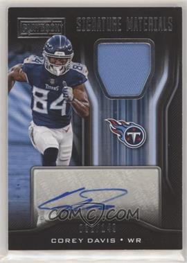 2018 Panini Playbook - Signature Materials #SM-CD - Corey Davis /149