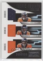 Von Miller, Chris Harris Jr., Bradley Chubb #/299