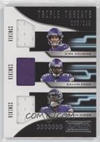 Dalvin Cook, Kirk Cousins, Stefon Diggs #/299