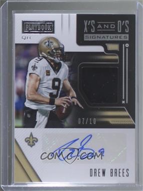 2018 Panini Playbook - X's and O's Signatures #XOS-DB - Drew Brees /10