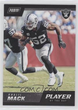 2018 Panini Player of the Day - [Base] #31 - Khalil Mack