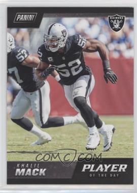 2018 Panini Player of the Day - [Base] #31 - Khalil Mack