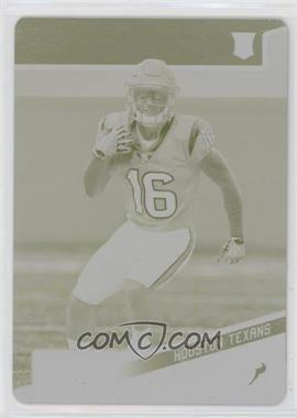 2018 Panini Playoff - [Base] - Printing Plate Yellow #228 - Rookies - Keke Coutee /1