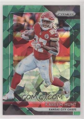 2018 Panini Prizm - [Base] - Green Crystals Prizm #104 - Kareem Hunt /75