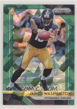 2018 Panini Prizm - [Base] - Green Crystals Prizm #222 - Rookie - James Washington /75