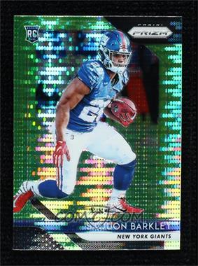 2018 Panini Prizm - [Base] - Neon Green Pulsar Prizm #202 - Rookie - Saquon Barkley