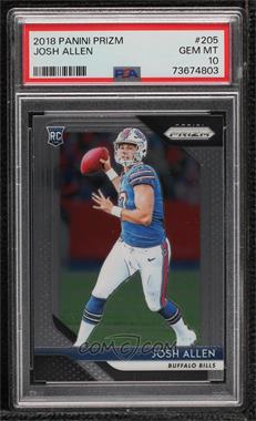 2018 Panini Prizm - [Base] #205 - Rookie - Josh Allen [PSA 10 GEM MT]