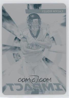 2018 Panini Prizm - Instant Impact - Printing Plate Cyan #II-9 - Calvin Ridley /1