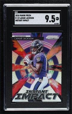 2018 Panini Prizm - Instant Impact #II-12 - Lamar Jackson [SGC 9.5 Mint+]