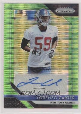 2018 Panini Prizm - Rookie Autographs - Neon Green Pulsar Prizm #RA-LC - Lorenzo Carter