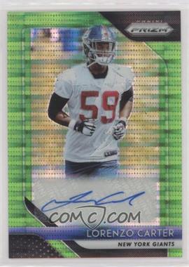 2018 Panini Prizm - Rookie Autographs - Neon Green Pulsar Prizm #RA-LC - Lorenzo Carter