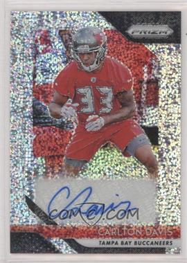 2018 Panini Prizm - Rookie Autographs - Online Exclusive White Sparkle Prizm #RA-CD - Carlton Davis /1