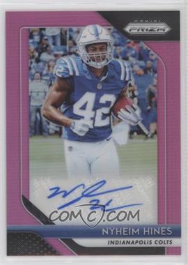 2018 Panini Prizm - Rookie Autographs - Pink Prizm #RA-NH - Nyheim Hines