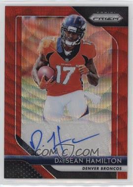 2018 Panini Prizm - Rookie Autographs - Red Wave Prizm #RA-DSH - DaeSean Hamilton /199