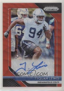 2018 Panini Prizm - Rookie Autographs - Red Wave Prizm #RA-TL - Tyquan Lewis /199