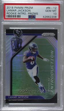 2018 Panini Prizm - Rookie Introduction #RI-12 - Lamar Jackson [PSA 10 GEM MT]