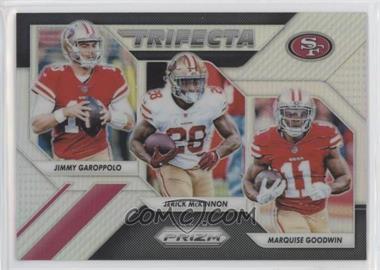 2018 Panini Prizm - Trifecta #TRI-SF - Jimmy Garoppolo, Jerick McKinnor, Marquise Goodwin