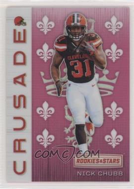 2018 Panini Rookies & Stars - Crusade - Pink #CRU-47 - Nick Chubb /85