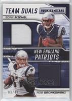 Sony Michel, Rob Gronkowski #/49