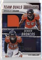 Bradley Chubb, Von Miller [EX to NM] #/99