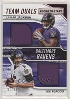 Lamar Jackson, Joe Flacco #/99