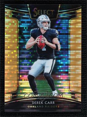 2018 Panini Select - [Base] - 1st Off the Line Neon Orange Pulsar Prizm #47 - Concourse - Derek Carr /9