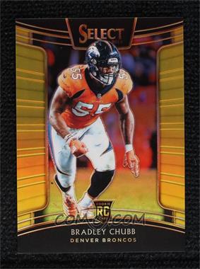 2018 Panini Select - [Base] - Gold Prizm #78 - Concourse - Bradley Chubb /10