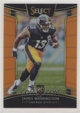 2018 Panini Select - [Base] - Orange Prizm #8 - Concourse - James Washington /49