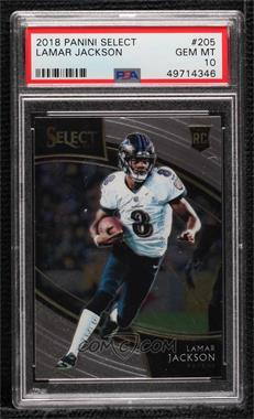 2018 Panini Select - [Base] #205 - Field Level - Lamar Jackson [PSA 10 GEM MT]