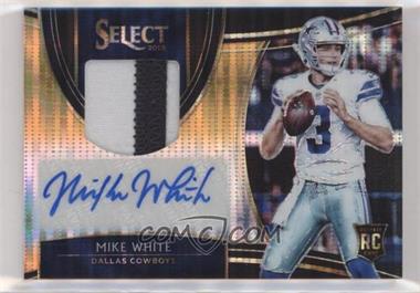 2018 Panini Select - Rookie Signature Memorabilia - Neon Orange Pulsar Prizm #RM-MW.2 - Mike White /23