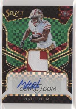 2018 Panini Select - Signature Memorabilia - Green Prizm #MP-MB.1 - Matt Breida /5