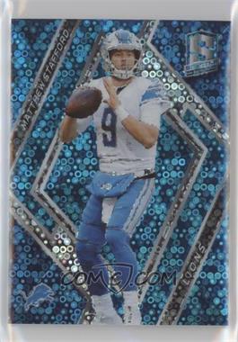 2018 Panini Spectra - [Base] - Neon Blue Prizm #67 - Matthew Stafford /75