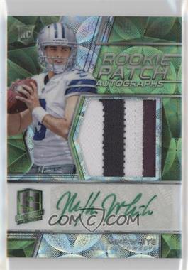 2018 Panini Spectra - [Base] - Neon Green Prizm #220 - Rookie Patch Autographs - Mike White /60