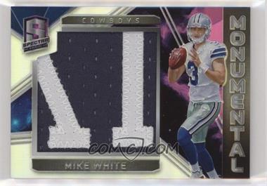 2018 Panini Spectra - Monumental Memorabilia - Nebula Prizm #20 - Mike White /2