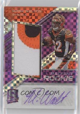 2018 Panini Spectra - Radiant Rookie Patch Signatures - Neon Purple Prizm #RR-MW - Mark Walton /35