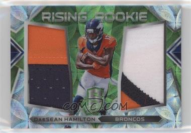 2018 Panini Spectra - Rising Rookie Materials - Neon Green Prizm #28 - DaeSean Hamilton /50