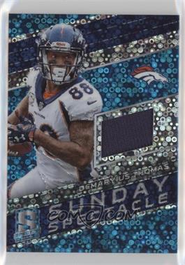 2018 Panini Spectra - Sunday Spectacle - Neon Blue Prizm #38 - Demaryius Thomas /99