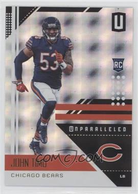 2018 Panini Unparalleled - [Base] - Superplaid #37 - John Timu /150