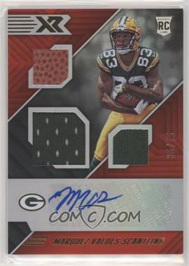 2018 Panini XR - [Base] - Red #200 - Rookie Triple Swatch Autographs - Marquez Valdes-Scantling /75