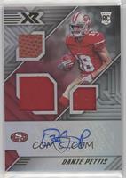 Rookie Triple Swatch Autographs - Dante Pettis #/99