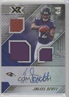 Rookie Triple Swatch Autographs - Jaleel Scott #/199