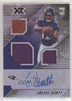 Rookie Triple Swatch Autographs - Jaleel Scott #/199