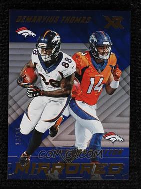 2018 Panini XR - Mirrored - Blue #M-15 - Courtland Sutton, Demaryius Thomas /25