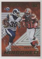 Nick Chubb, Todd Gurley II #/10