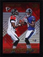 Lamar Jackson, Michael Vick #/35