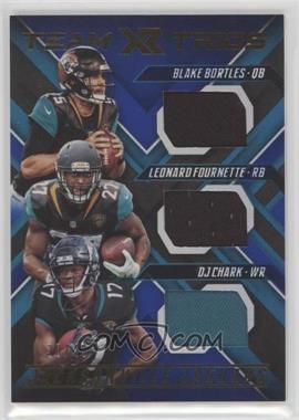 2018 Panini XR - Team Trios Materials - Blue #TT-JAX - Blake Bortles, Leonard Fournette, DJ Chark Jr. /49