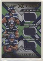 Russell Wilson, Doug Baldwin, Rashaad Penny #/99