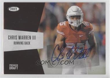 2018 Sage Hit - Autographs #A-53 - Chris Warren III