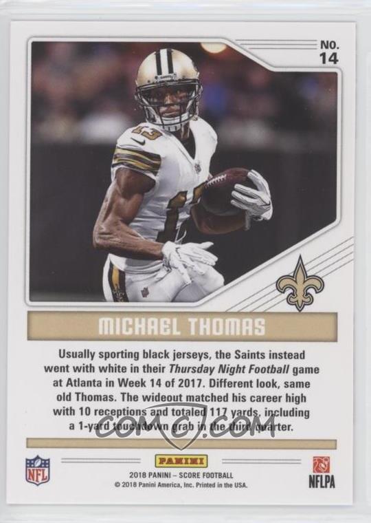 2018 Score Color Rush Purple #14 Michael Thomas