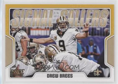 2018 Score - Signal Callers - Gold #21 - Drew Brees